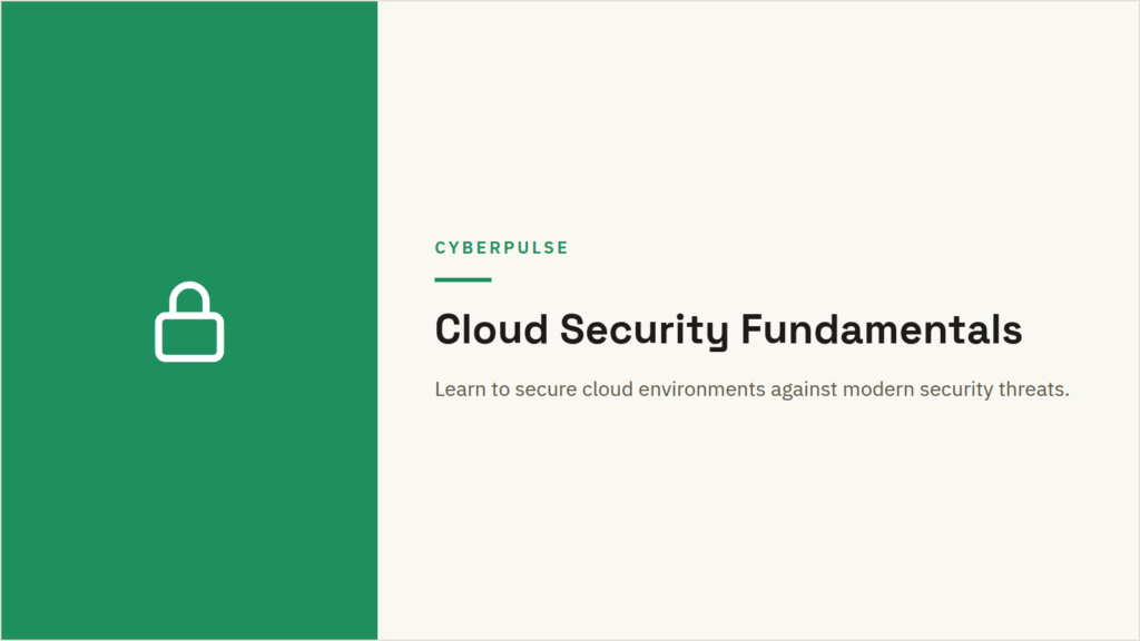 Cloud Security Fundamentals