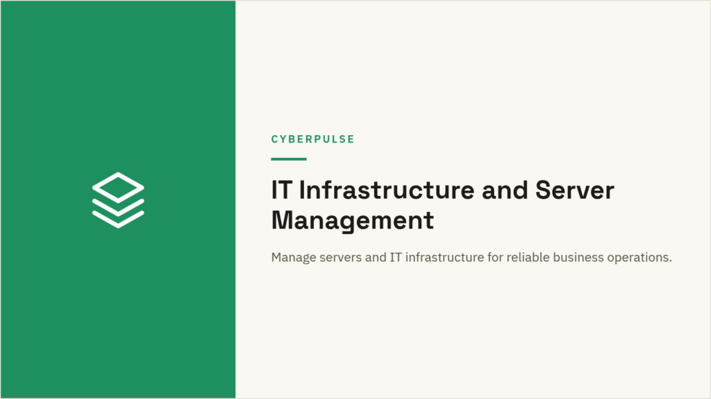 IT Infrastructure and Server Management